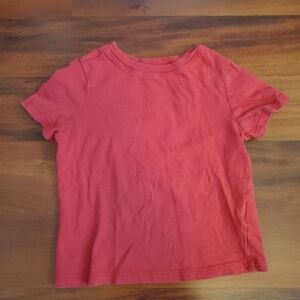 5/$30 Old Navy Solid Red Cotton T-Shirt | Unisex Toddler 3T